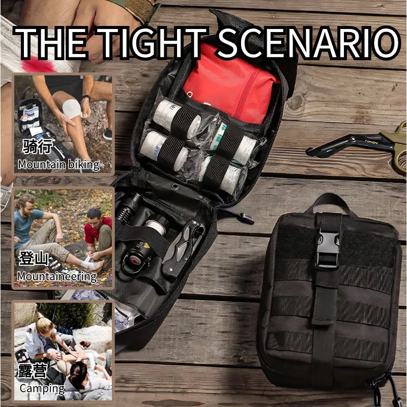 Hunting EDC  First Aid Pouch | Survival Waist Pack Emergency Medical Kit Bag