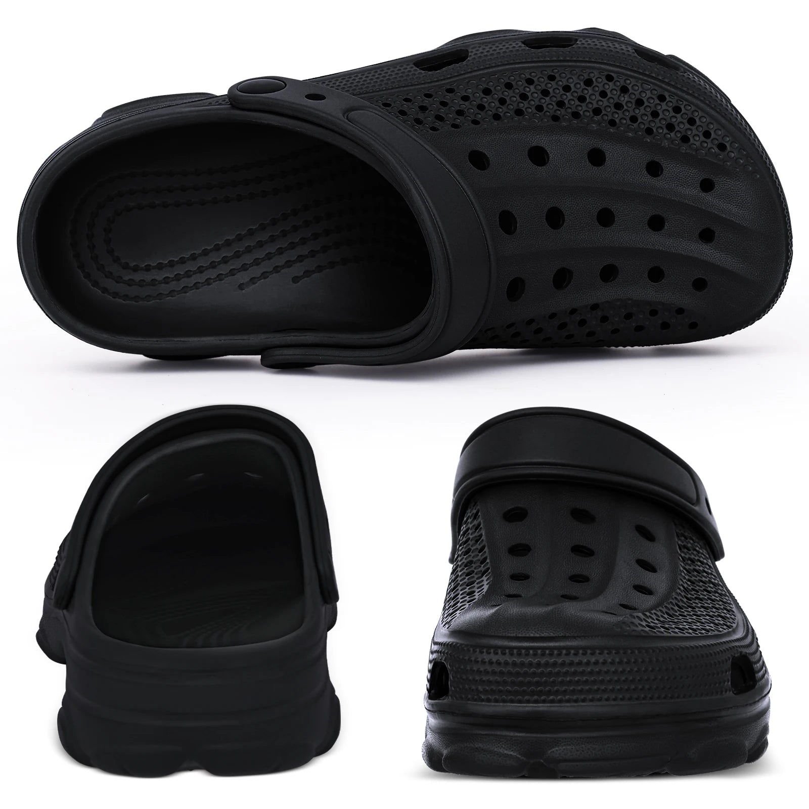 Pallene Men’s Clogs Sandals Non-Slip Breathable Casual Outdoor Beach Shoes