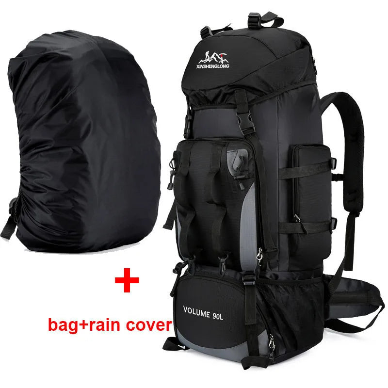 90L Waterproof Hiking Backpack | Large Capacity Camping & Trekking Rucksack for Men, Outdoor Travel Bag