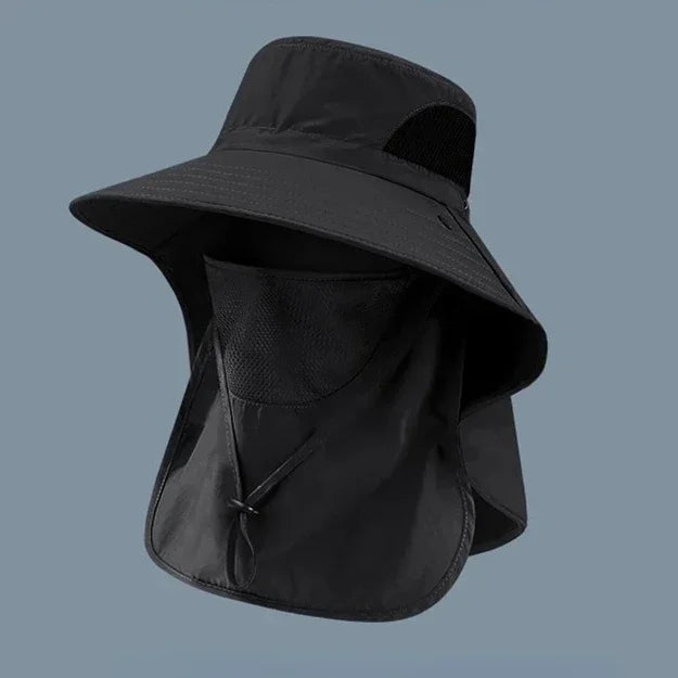 Summer UV Protection Sun Hat with Neck Flap | Outdoor Fishing, Hiking & Camping Bucket Cap