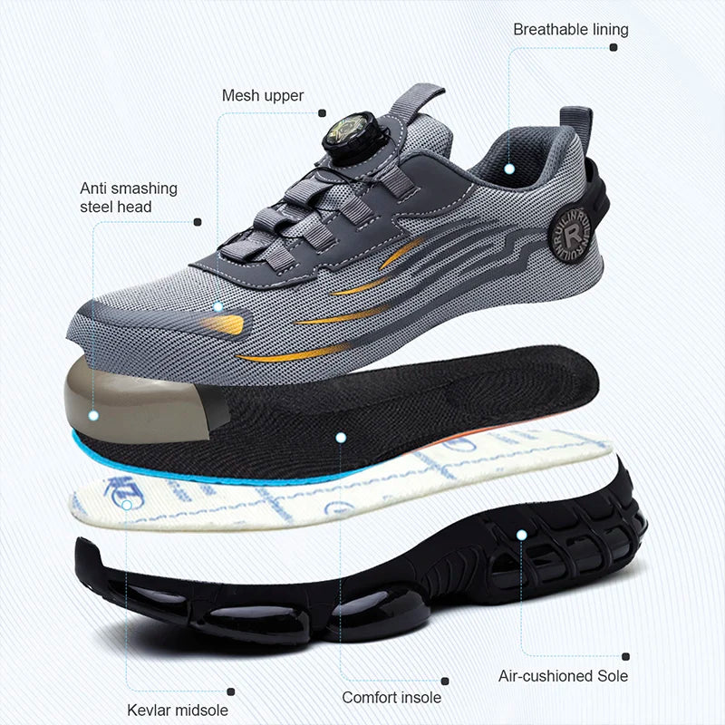 Indestructible Steel Toe Safety Shoes