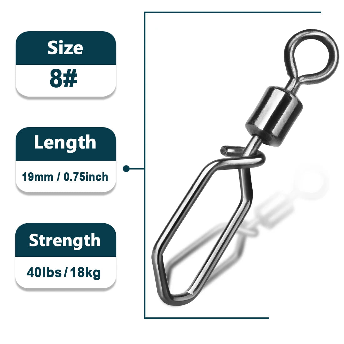 Fishing Swivels with Snap