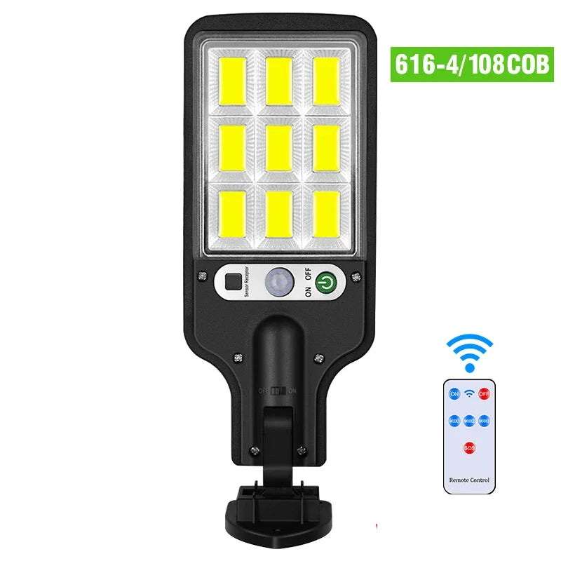 Solar Motion Sensor Wall Lights – 100 LED Outdoor Security Lamps
