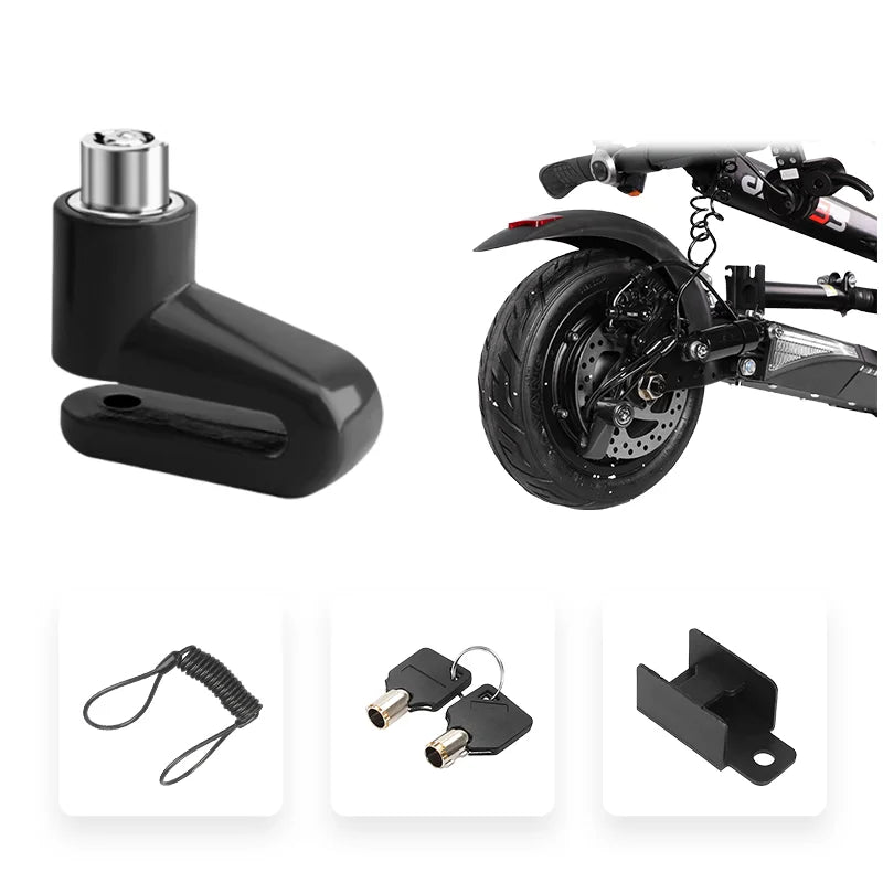 Waterproof Alarm Disc Lock – Metal Anti-Theft Brake Lock