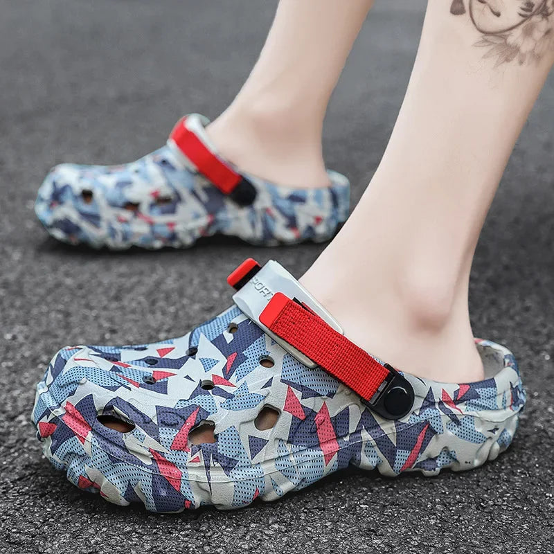 Men’s Camo Clogs Sandals