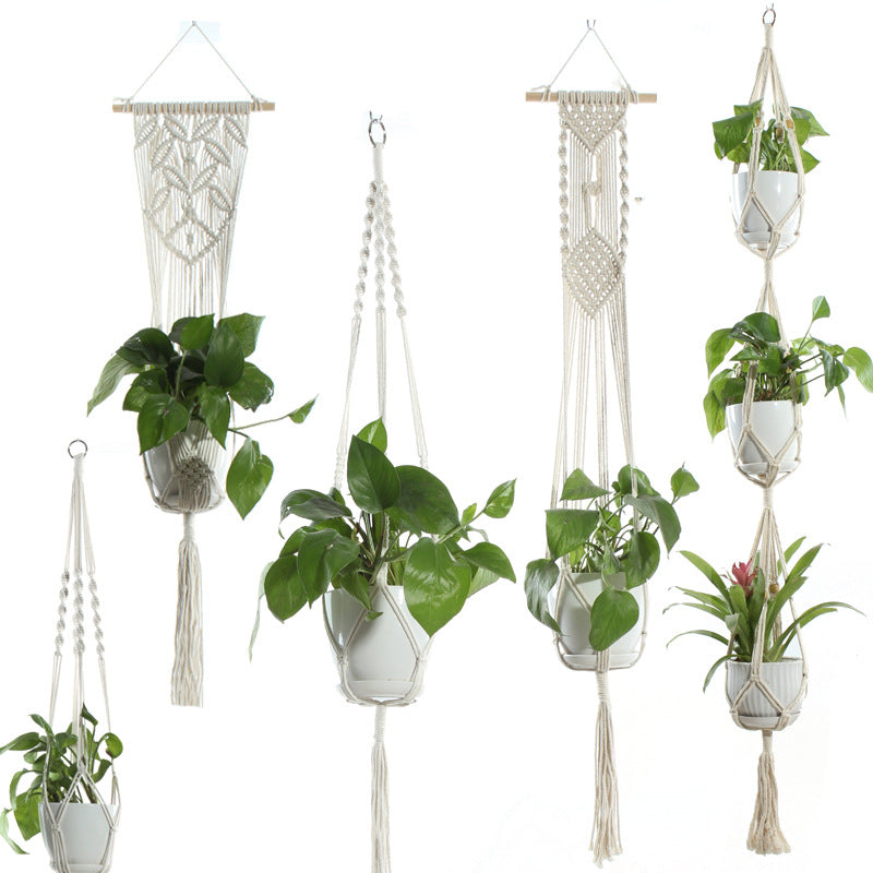 Boho Cotton Rope Plant Hanger