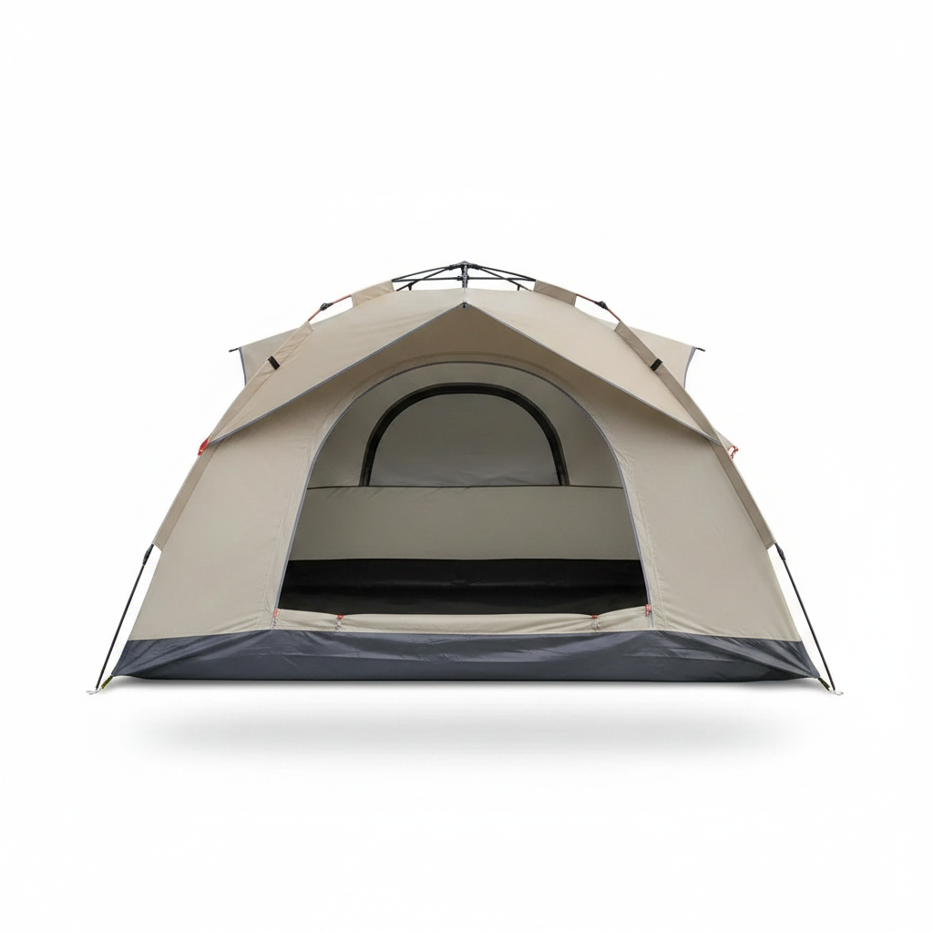 Automatic Quick-Opening Camping Tent with 2 Doors and 2 Windows Outdoor Travel Shelter